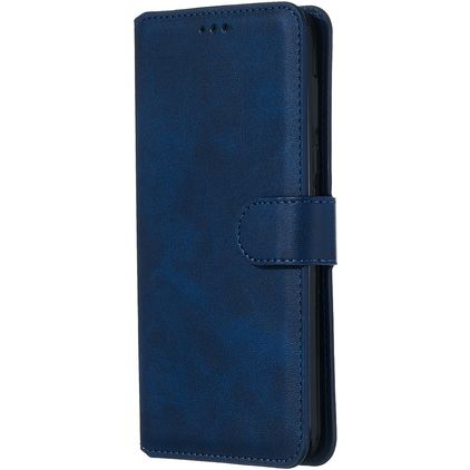 Mobigear Wallet Motorola Moto G8 Plus Pungetui med Seddelrum - Blå