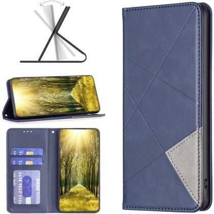 Mobigear Rhombus Slim Realme GT Neo 3 Cover a libro - Blu