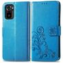 Mobigear Clover Xiaomi Redmi Note 10S Wallet case - Blue