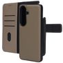 Mobiparts Samsung Galaxy S26 Case Genuine Leather Detachable 2-in-1 Wallet Case Wallet - Taupe