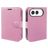 Mobigear Classic iPhone Duo Plånboksfodral med sedelfack - Rosa
