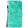 Mobigear Flowers Samsung Galaxy Note 10 Lite Pungetui med Seddelrum - Turkis