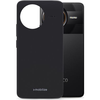 Mobilize Rubber Gelly POCO F7 Ultra TPU flexível Capa traseira - Preto