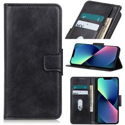 Mobigear Classy iPhone 14 Pungetui med Seddelrum - Sort