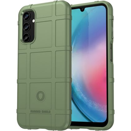 Mobigear Rugged Shield Samsung Galaxy S23 FE Joustava TPU Suojakuori Iskunkestävä - Vihreä