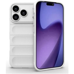 Mobigear Bumpy iPhone 18 Pro Flexibel TPU Skal - Vit