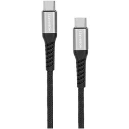 Mobiparts Woven Cable USB-C to USB-C Cable 1.5 m - Black