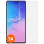 Mobigear Samsung Galaxy S10 Cristal templado Protector de pantalla - Compatible con fundas (pack de 3)