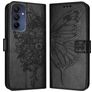 Mobigear Butterfly Samsung Galaxy A16 Lompakkokotelo + Setelitasku - Musta