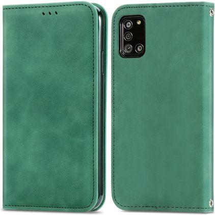 Mobigear Retro Slim Samsung Galaxy A32 5G Capa livro - Verde
