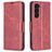 Mobigear Excellent Samsung Galaxy S24 Plus Pungetui med Seddelrum - Rød