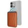 Mobilize Magnet Card Holder - 2 Cards - MagSafe Compatible - Brown