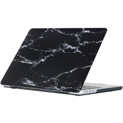 Mobigear Marble MacBook Air 15 polegadas (2023-2026) Capa rígida para MacBook - Preto - Modelo A2941 / A3114 / A3241 / A3448