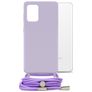 Mobilize Lanyard Gelly Samsung Galaxy A32 5G Joustava TPU Suojakuori kaulanauhalla - Pastel Purple