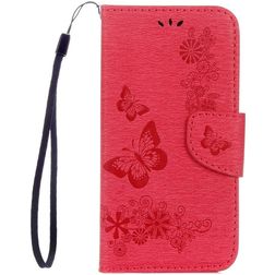 Mobigear Butterfly Samsung Galaxy S8 Wallet case - Red