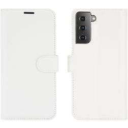 Mobigear Classic Samsung Galaxy S21 Lompakkokotelo + Setelitasku - Valkoinen