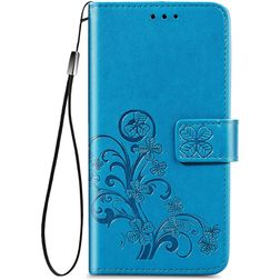 Mobigear Clover Samsung Galaxy A32 4G Wallet case - Blue