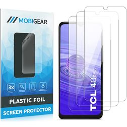Mobigear TCL 40R Screen Protector Film - Case Friendly (3-Pack)