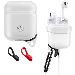 Mobigear Apple AirPods 2 Fodral Flexibel Silikon - Vit