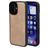Mobiparts Classic iPhone 16 MagSafe TPU / Leatherette Back cover - Moonstone Beige
