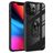 Mobigear Crystal Ring iPhone 14 Pro Max Hardcase Back cover con anello - Trasparente / Nero