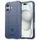 Mobigear Rugged Shield iPhone 16 Flexibilní TPU Zadní kryt odolný proti nárazům - Modrá