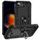Mobigear Armor Ring iPhone 16e Kova Suojakuori Iskunkestävä + Sormuspidike - Musta