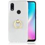 Mobigear Glitter Ring Xiaomi Redmi 7 TPU flexible Carcasa con anillo - Plateado