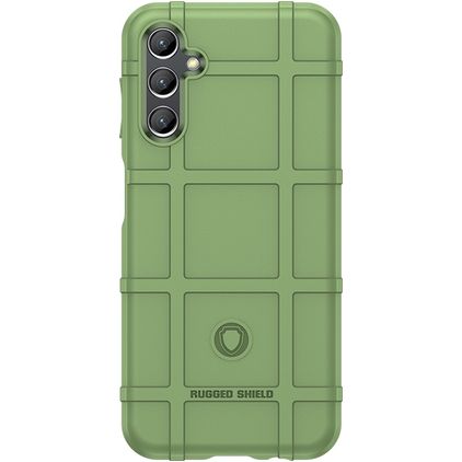 Mobigear Rugged Shield Samsung Galaxy A24 TPU flexible Carcasa Antigolpes - Verde