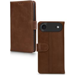 Mobilize Wallet iPhone Air Aito nahka Lompakkokotelo + Setelitasku - Ruskea