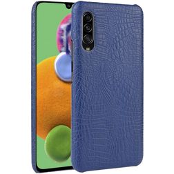 Mobigear Croco Samsung Galaxy A90 Hardcase Etui plecki - Niebieski