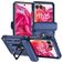 Mobigear Armor Ring Motorola Razr 50 Hardcase Back cover Antiurto con anello - Blu