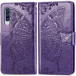 Mobigear Butterfly Samsung Galaxy A50 Funda tipo libro Cartera - Morado