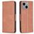 Mobigear Excellent iPhone 15 Plus Etui z klapką typu portfel - Brązowy