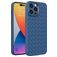 Mobigear Woven iPhone 14 Pro Joustava TPU Suojakuori - Tummansininen