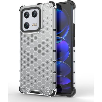 Mobigear Honeycomb Xiaomi 13 Pro Funda Plástico rígido Carcasa Antigolpes - Blanco