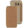 Mobilize Slim Booklet Samsung Galaxy S6 Wallet case - Snake Creamy Rose