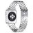 Mobigear Honeycomb Rustfrit stål Apple Watch Urrem Spændelås - 42/41/40/38 mm - Sølv