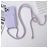Mobigear Lanyard Card iPhone 15 Pro Silikoni Suojakuori kaulanauhalla + Korttitasku - Violetti +