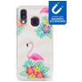 My Style Magneta Samsung Galaxy A40 Joustava TPU Suojakuori - Flamingo