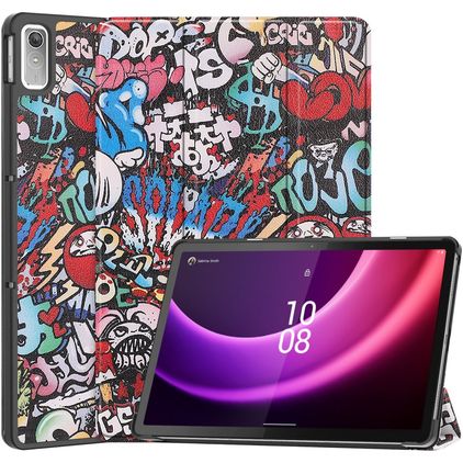 Mobigear Tri-Fold Lenovo Tab P11 Gen 2 Wallet case - Graffiti
