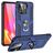 Mobigear Armor Ring Xiaomi Redmi 10C Hardcase Etui plecki Wstrząsoodporne z pierścieniem - Niebieski