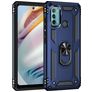Mobigear Armor Ring Motorola Moto G60 Plástico rígido Capa traseira Antichoque com anel - Azul