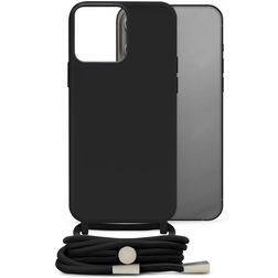 Mobilize Lanyard Gelly iPhone 13 Pro Flexibel TPU Skal med rem - Svart