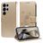 Mobigear Flowers Samsung Galaxy S25 Ultra Wallet case - Gold