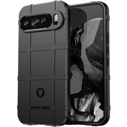 Mobigear Rugged Shield Google Pixel 9 Pro Flexible TPU Back cover Shockproof - Black