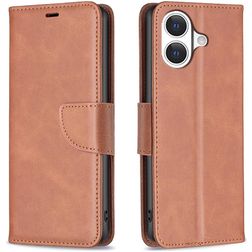 Mobigear Excellent iPhone 17 Wallet case - Brown