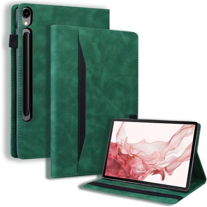 Mobigear Folio Samsung Galaxy Tab S10 FE Plus Plånboksfodral - Grön