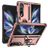 Mobigear Armor Ring Samsung Galaxy Z Fold 4 Plástico rígido Capa traseira Antichoque com anel - Rosa dourado