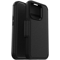 OtterBox Strada iPhone 15 Pro MagSafe Ægte læder Pungetui - Sort